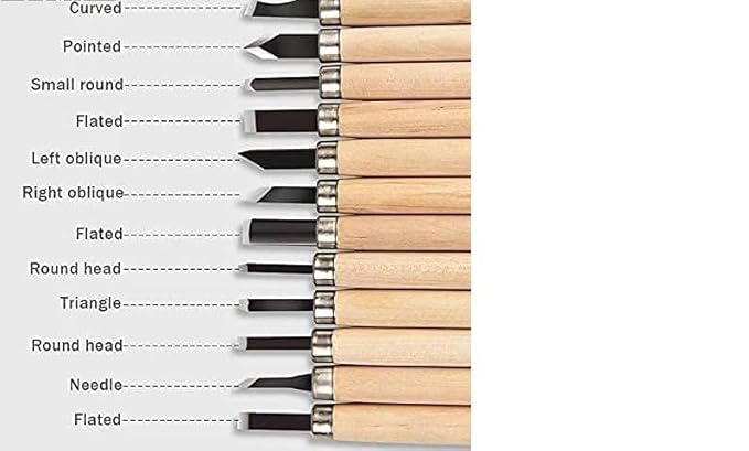 Wood Carving Set of 12PCS