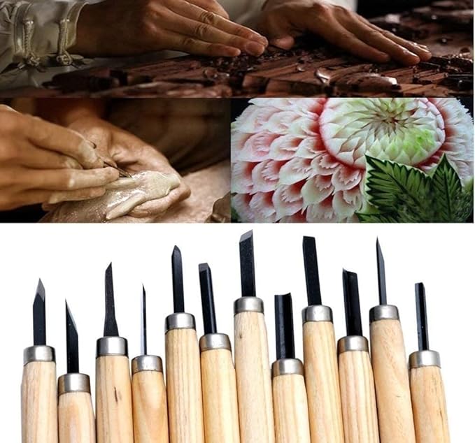 Wood Carving Set of 12PCS