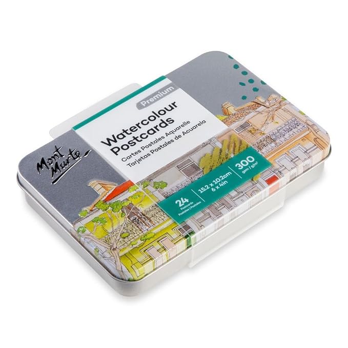 Mont Marte Watercolour Postcards 300gsm 24 Sheets