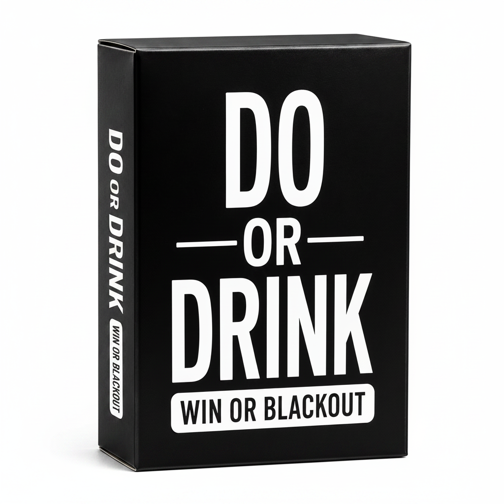 Do or Drink Card Game -  Win or Black Out Party Game for Adults