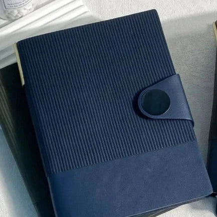 A5 Leather Buckled Diary with Magnetic Closure Office Meeting Notebook