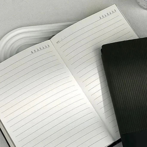 A5 Leather Buckled Diary with Magnetic Closure Office Meeting Notebook