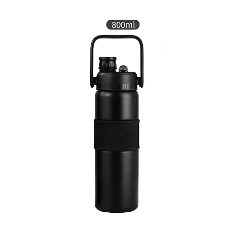 Sports Thermal Bottle with Straw Insulated Hot & Cold Water Bottle 600ML