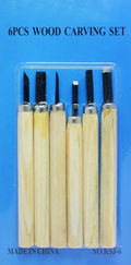 JAGS Knife Carving Set Wooden 6PCS