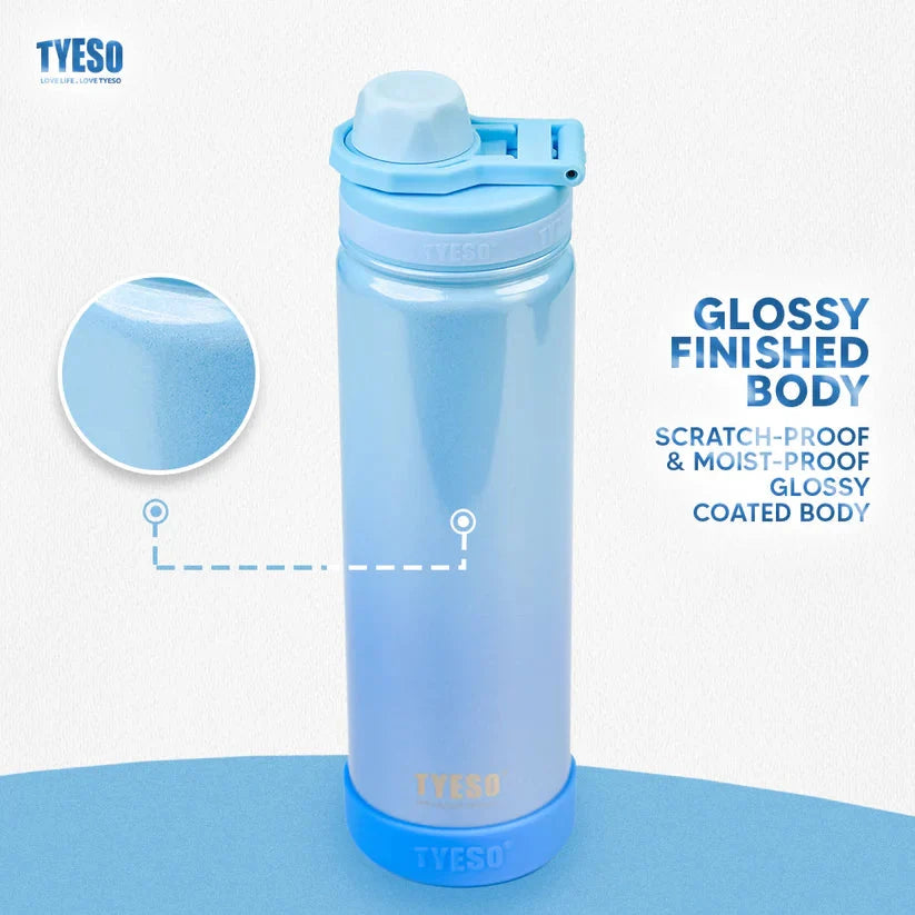 TYESO 750ml Rainbow Insulated Tumbler Stainless Steel Bottle with Handle