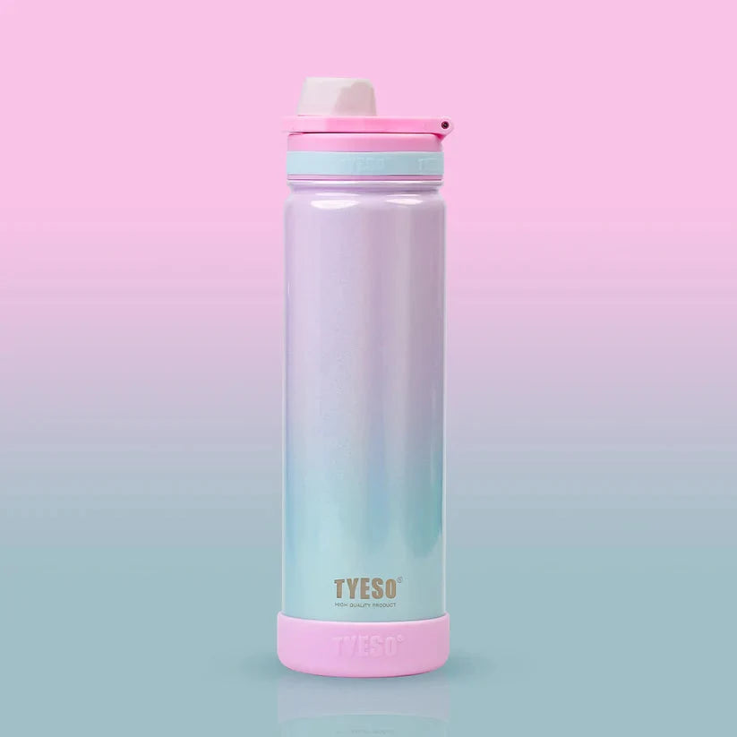 TYESO 750ml Rainbow Insulated Tumbler Stainless Steel Bottle with Handle
