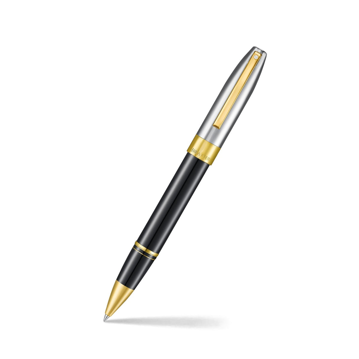 Sheaffer Legacy Rollerball Pen Black Chrome Gold Trim Luxury Pen