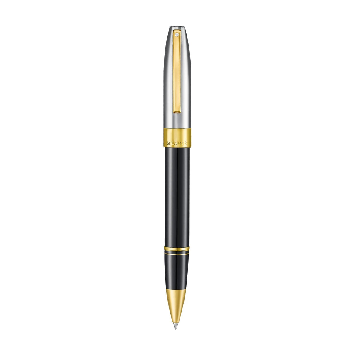 Sheaffer Legacy Rollerball Pen Black Chrome Gold Trim Luxury Pen