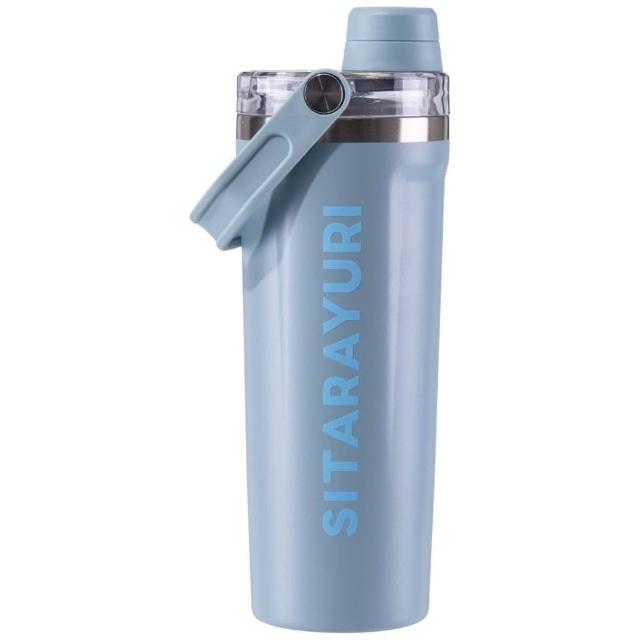 SITARAYURI 800ml Insulated Tumbler ZF-087 Stainless Steel Bottle with Straw