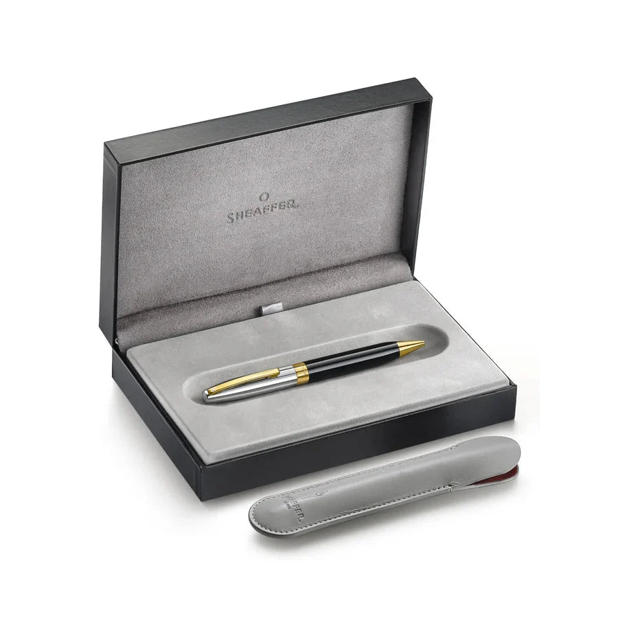 Sheaffer Legacy  Ballpoint Pen Black Chrome Gold Trim